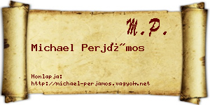 Michael Perjámos névjegykártya